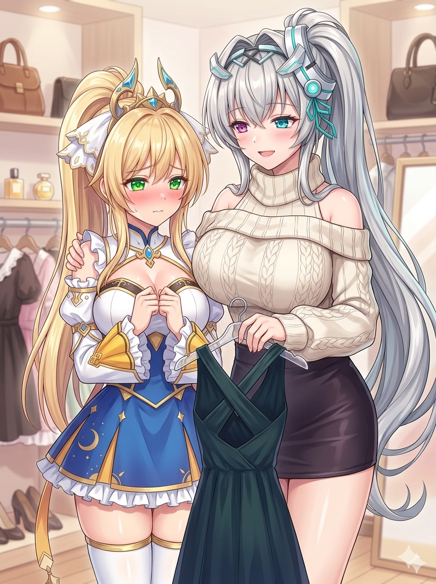 エレイン、スプンタのイラスト
