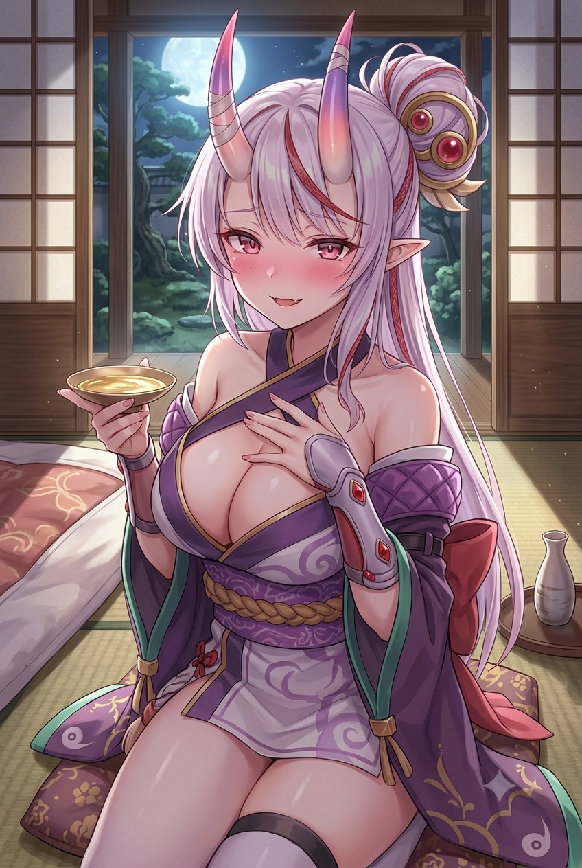 酒呑童子のくの一イラスト