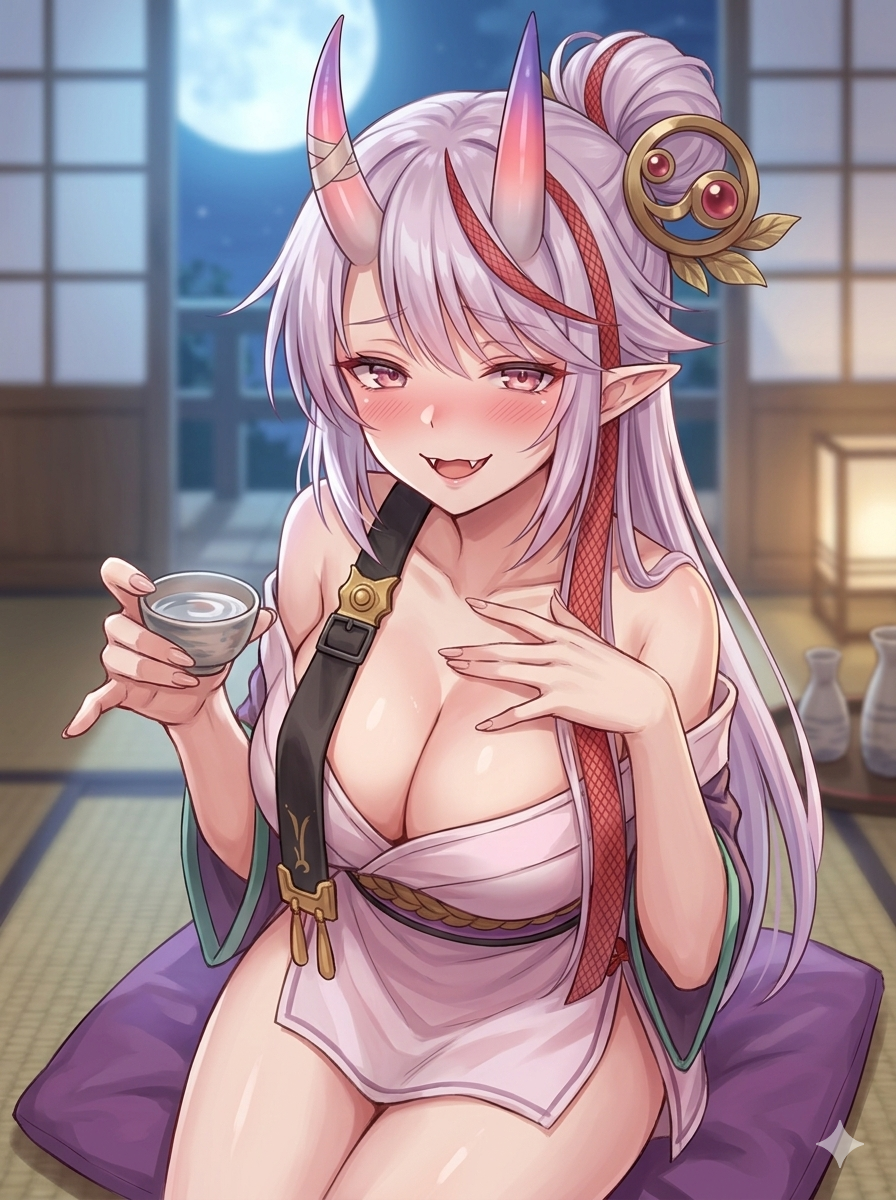 酒呑童子の正面2イラスト