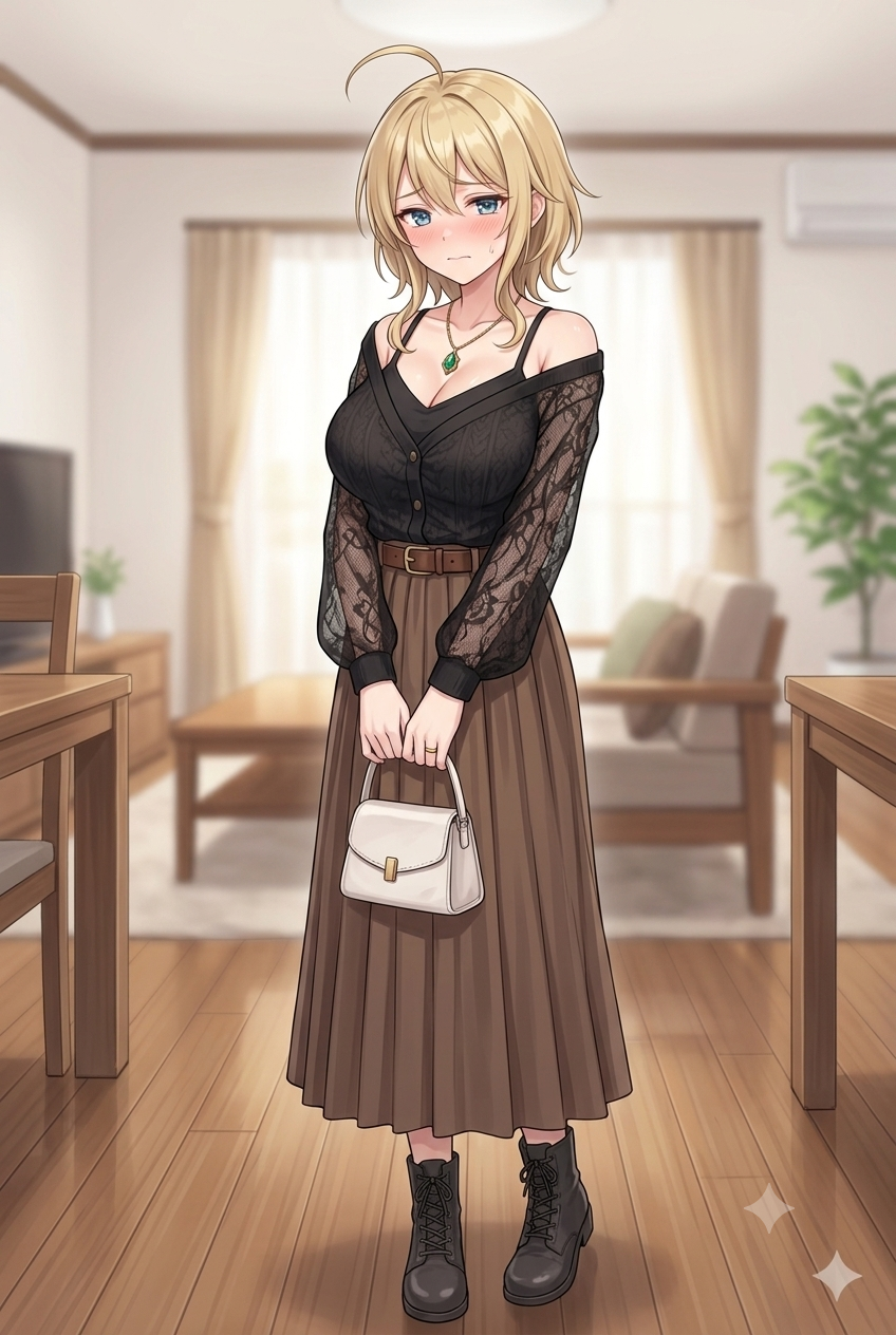 アリアンロッドのレディースコーデイラスト