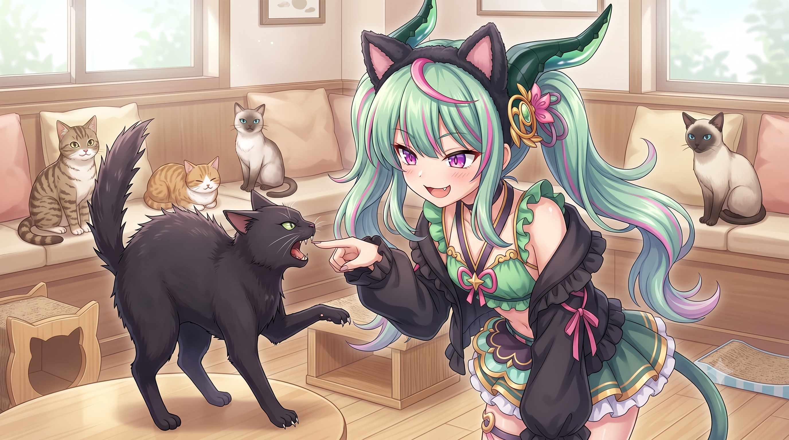 天邪鬼のぬこぬこイラスト