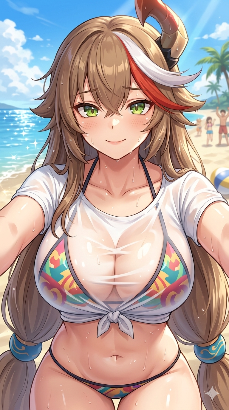 大嶽丸の水着没イラスト