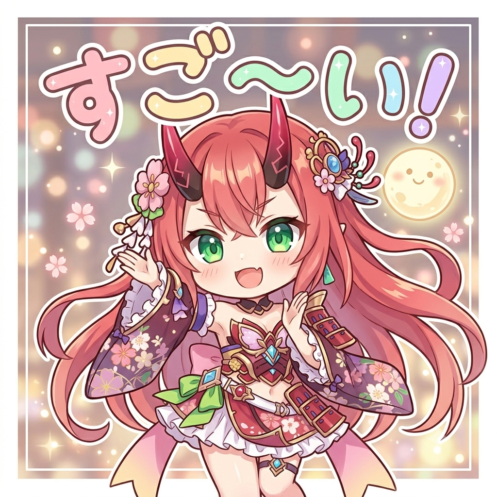 茨木童子のすご〜い！イラスト