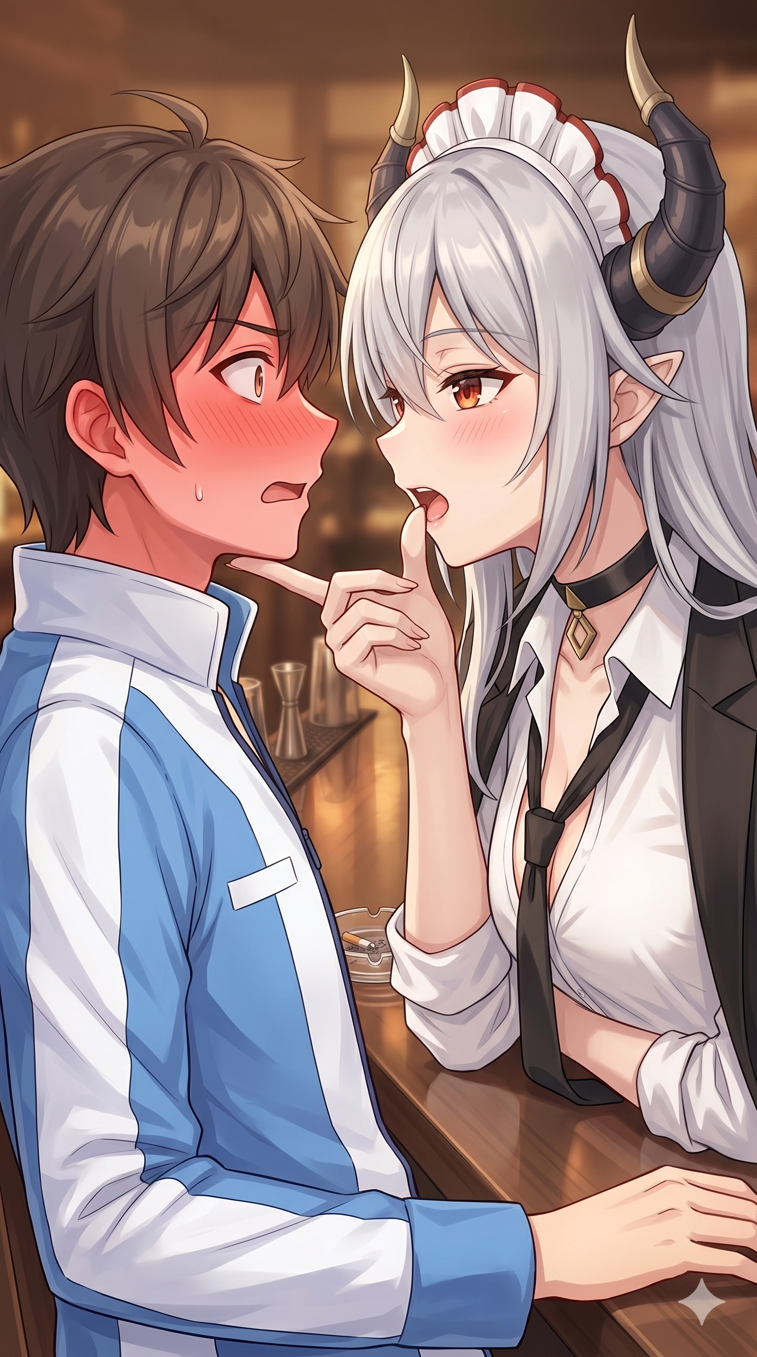 サタナキア×継承者のガチ恋距離イラスト