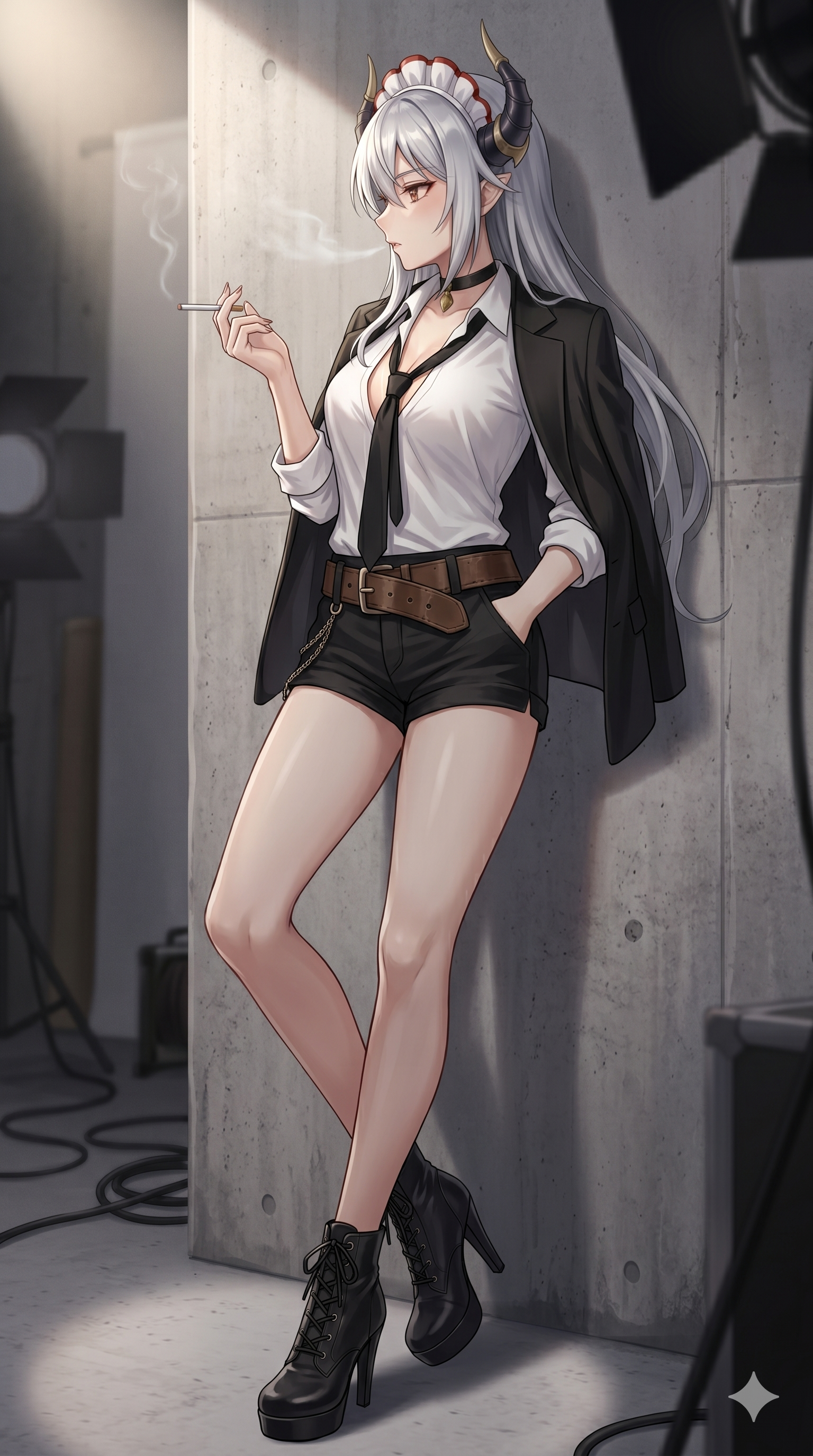 サタナキアのタバコイラスト