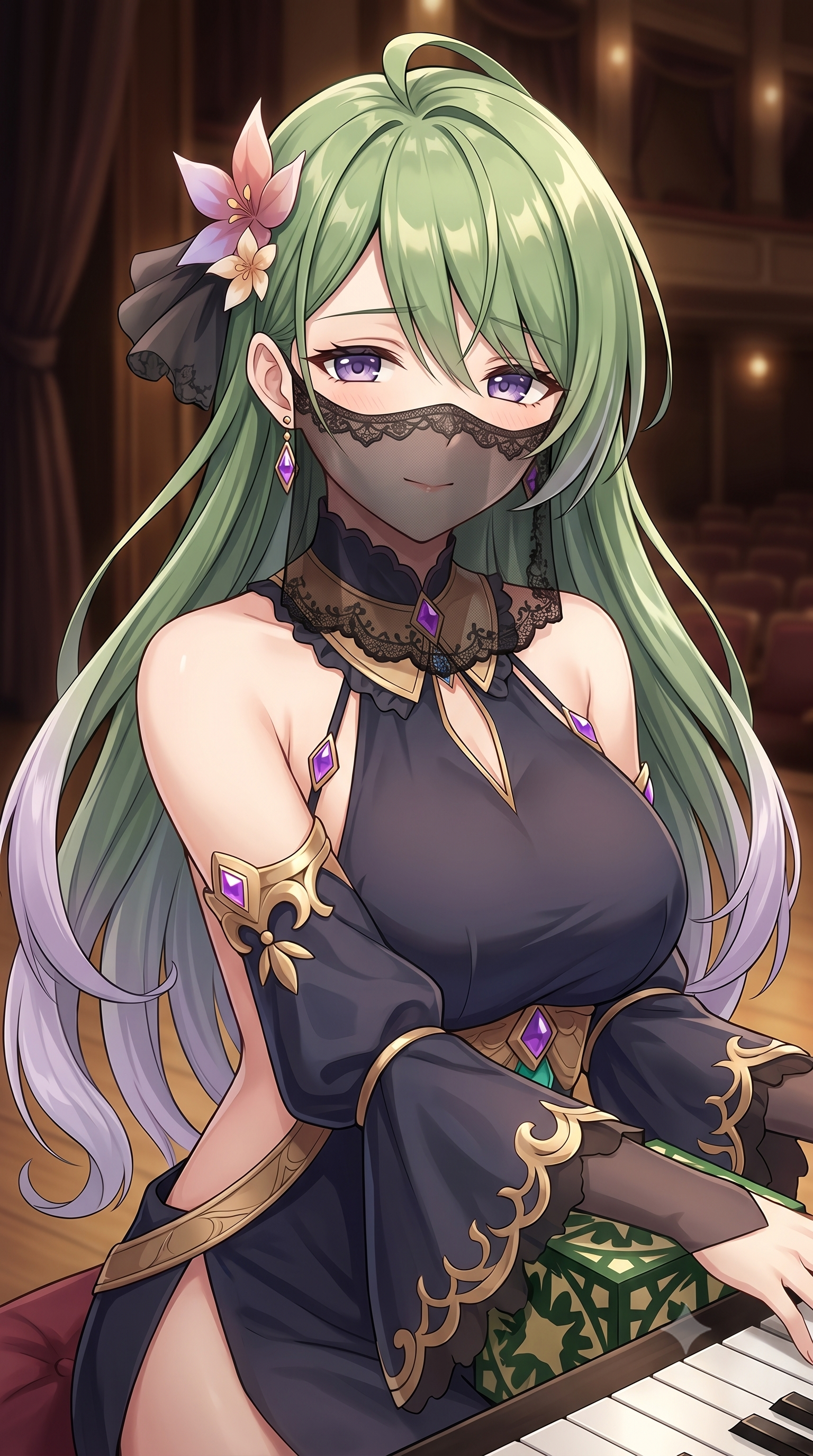 パンドラのピアノイラスト