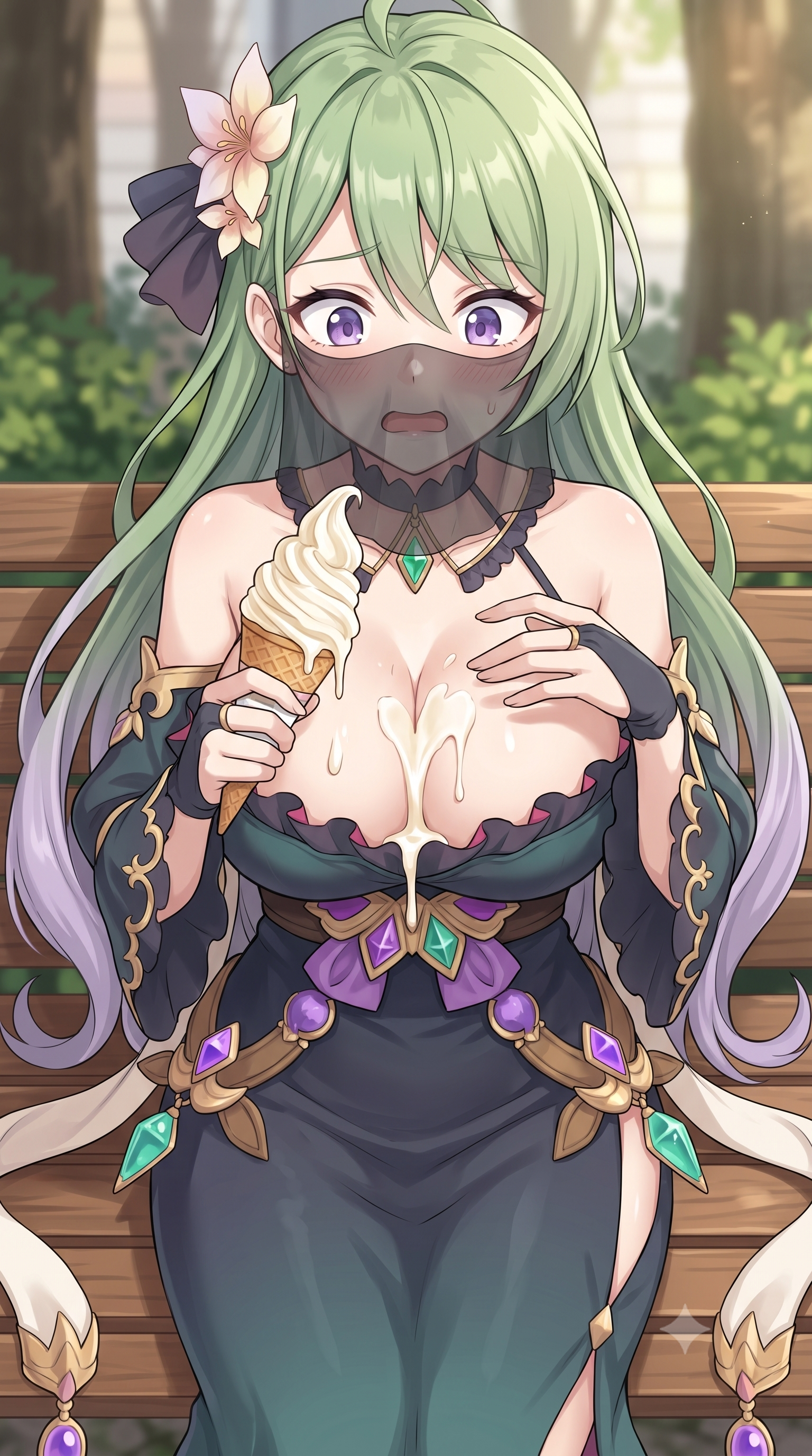 パンドラの谷間のアイスイラスト