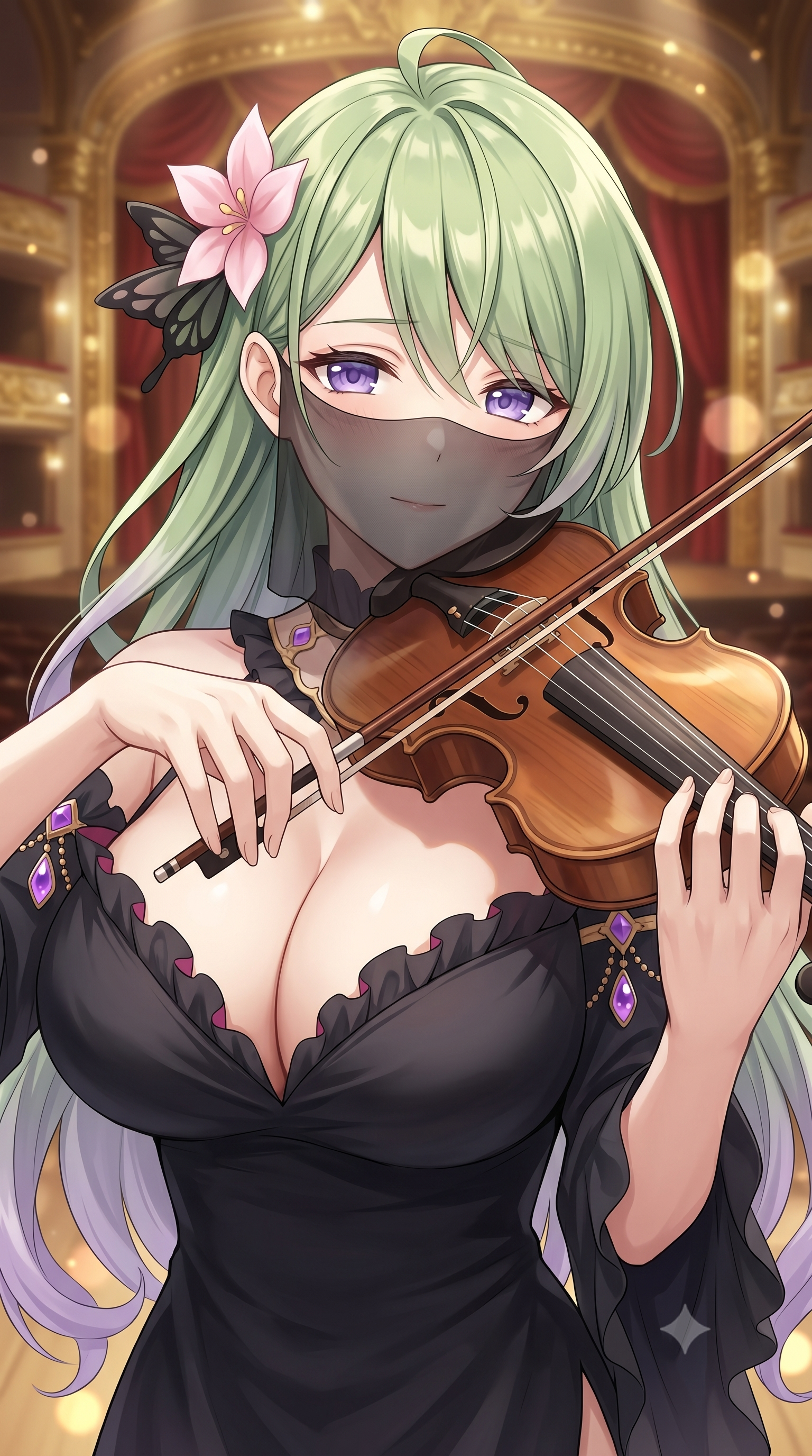 パンドラの黒ドレスイラスト