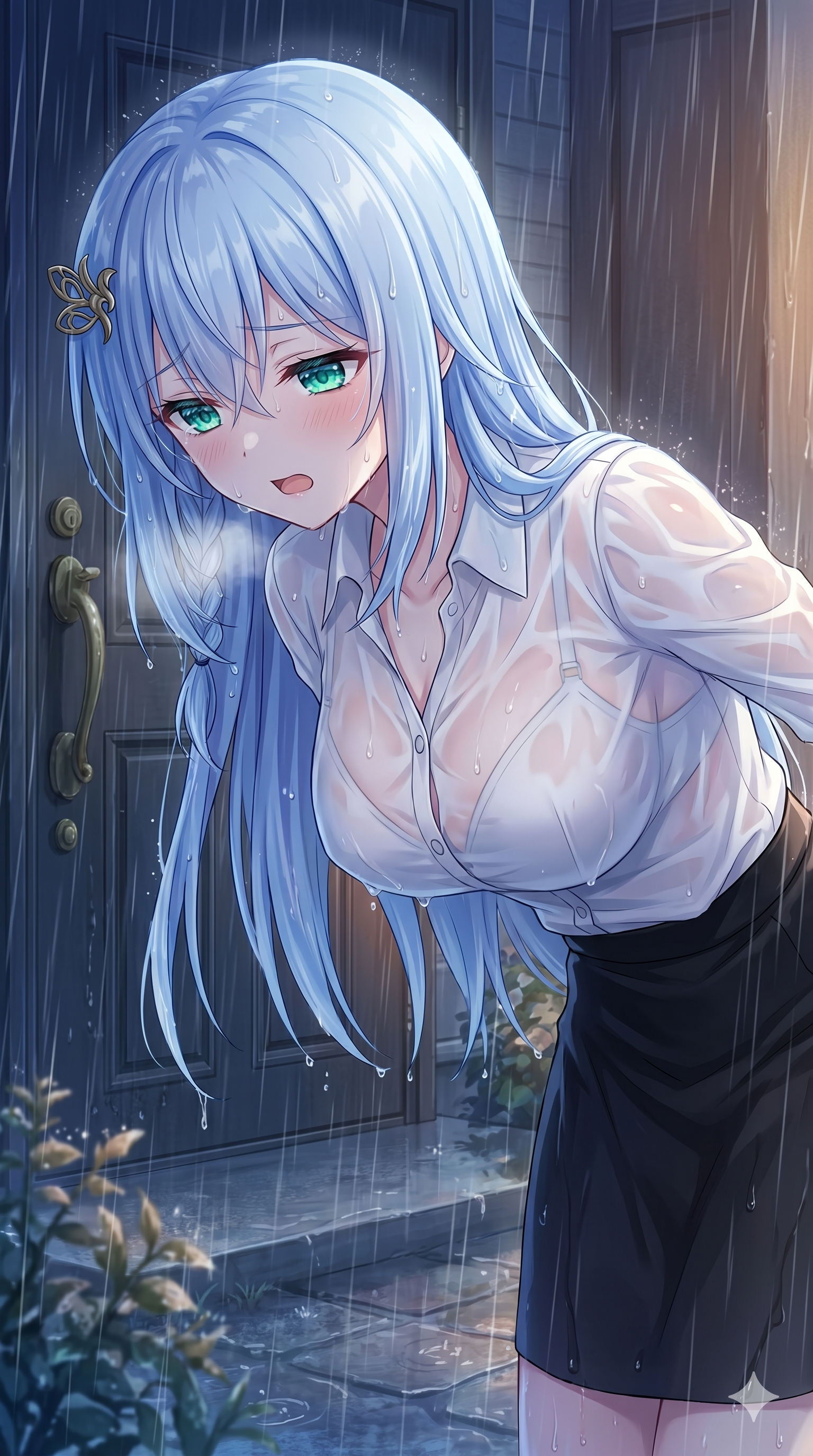 ソーカの雨宿りイラスト