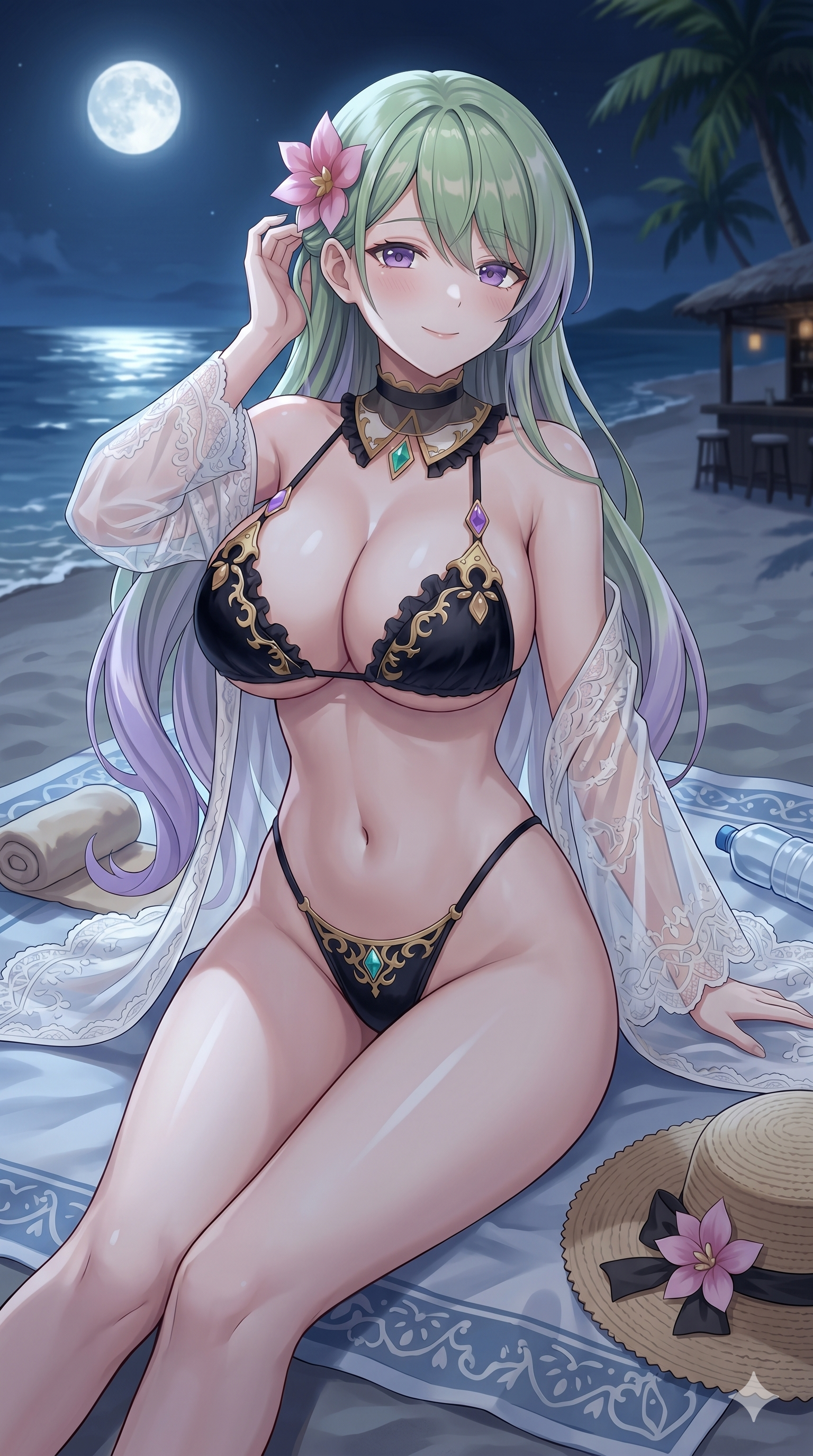 パンドラのハイレグオフベールイラスト