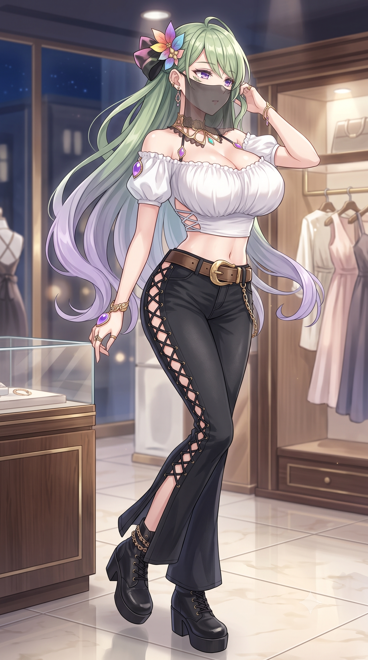 パンドラの攻めた服装イラスト