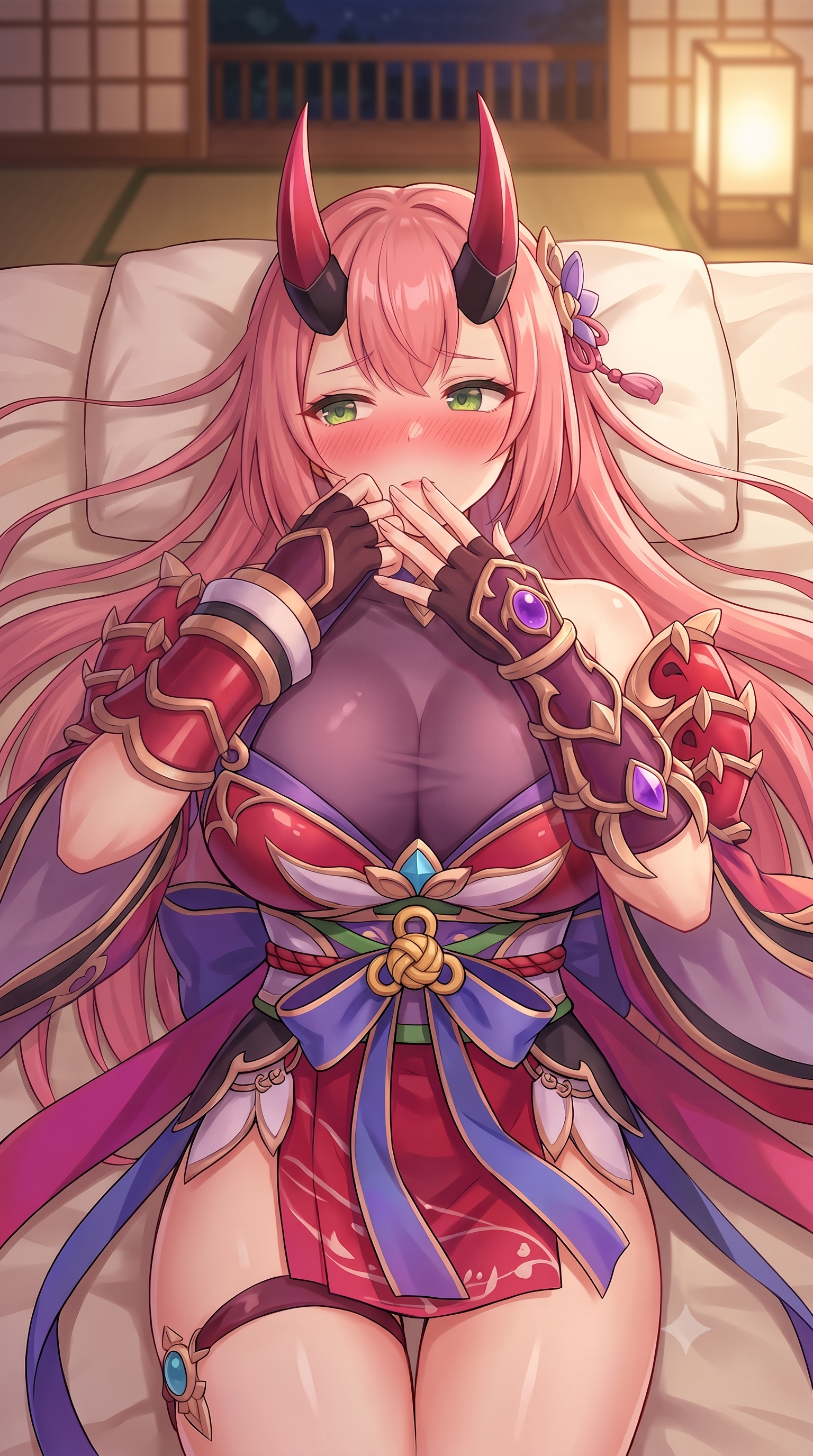 茨城童子の恥じらいイラスト