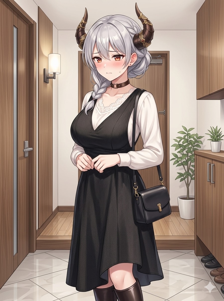 サタナキアのデート直前イラスト