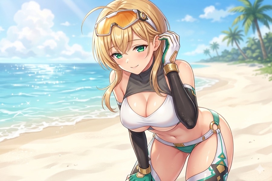 アリアンロッドの水着イラスト
