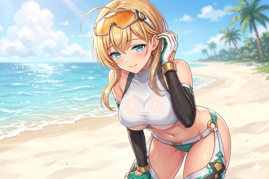 アリアンロッドの水着3イラスト