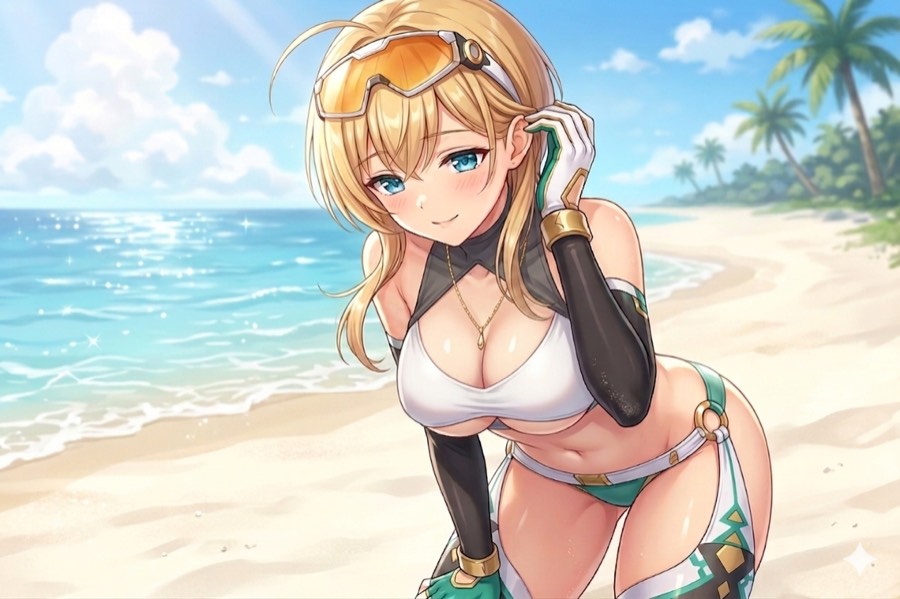アリアンロッドの水着4イラスト
