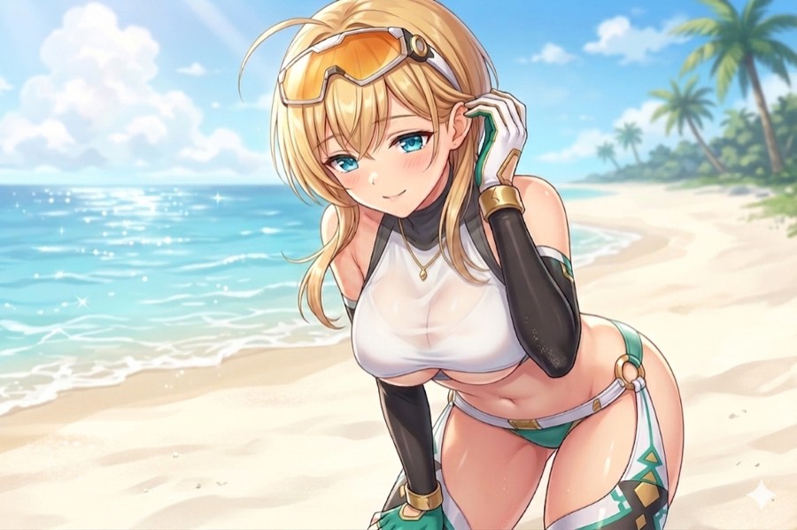 アリアンロッドの水着6イラスト