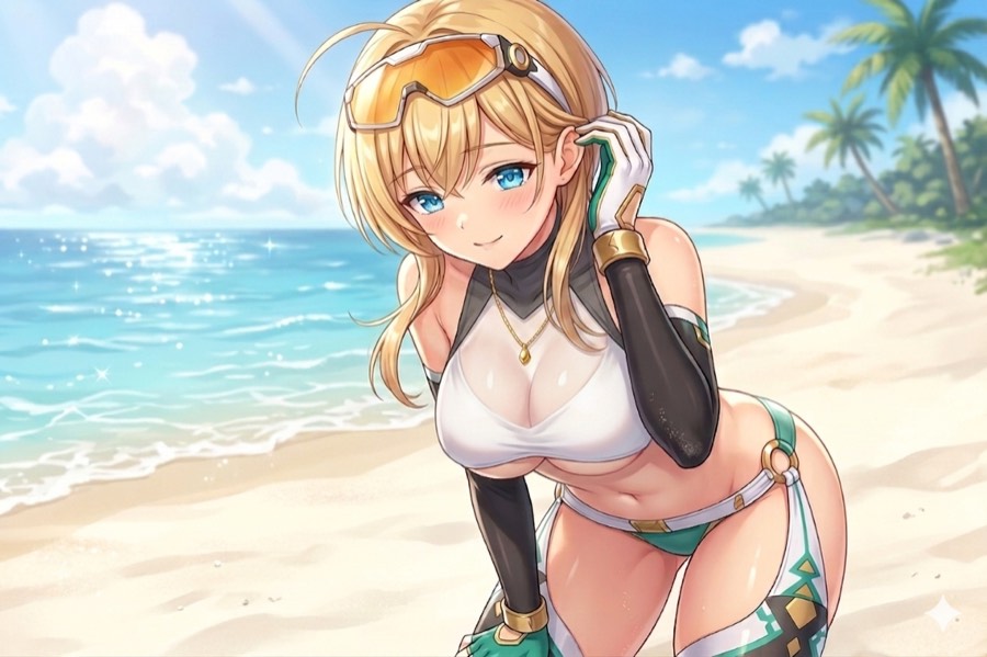 アリアンロッドの水着7イラスト