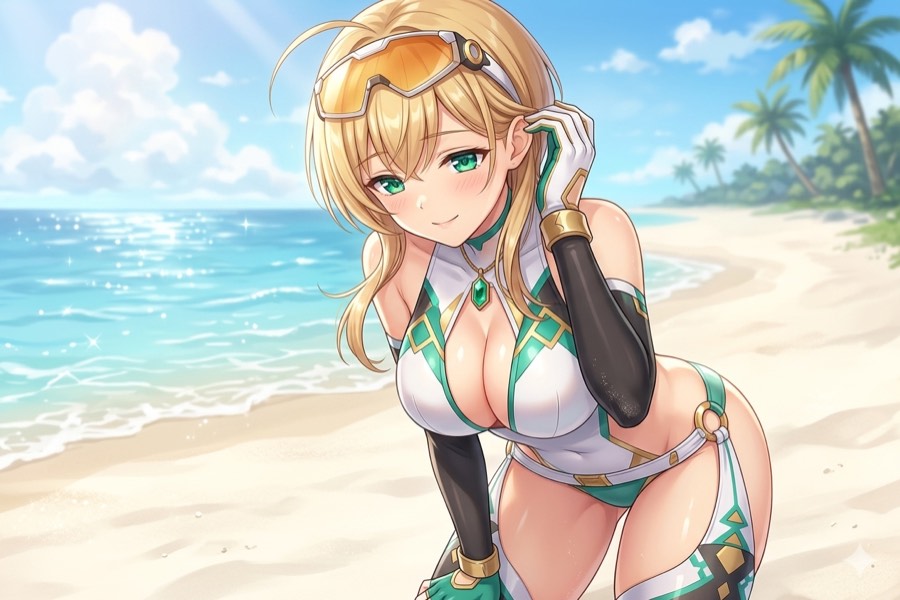 アリアンロッドの没水着イラスト