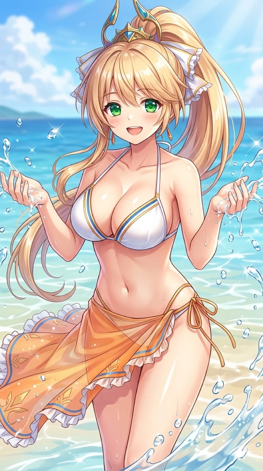 エレインの水着イラスト
