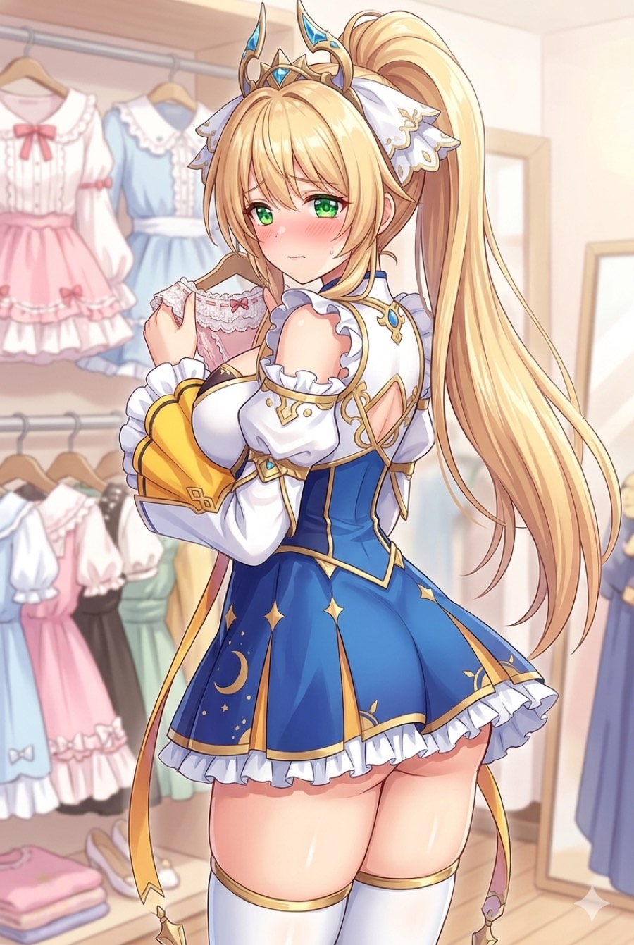 エレインのもじもじイラスト