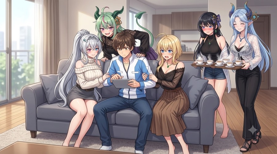 みんなの必死でゲームイラスト