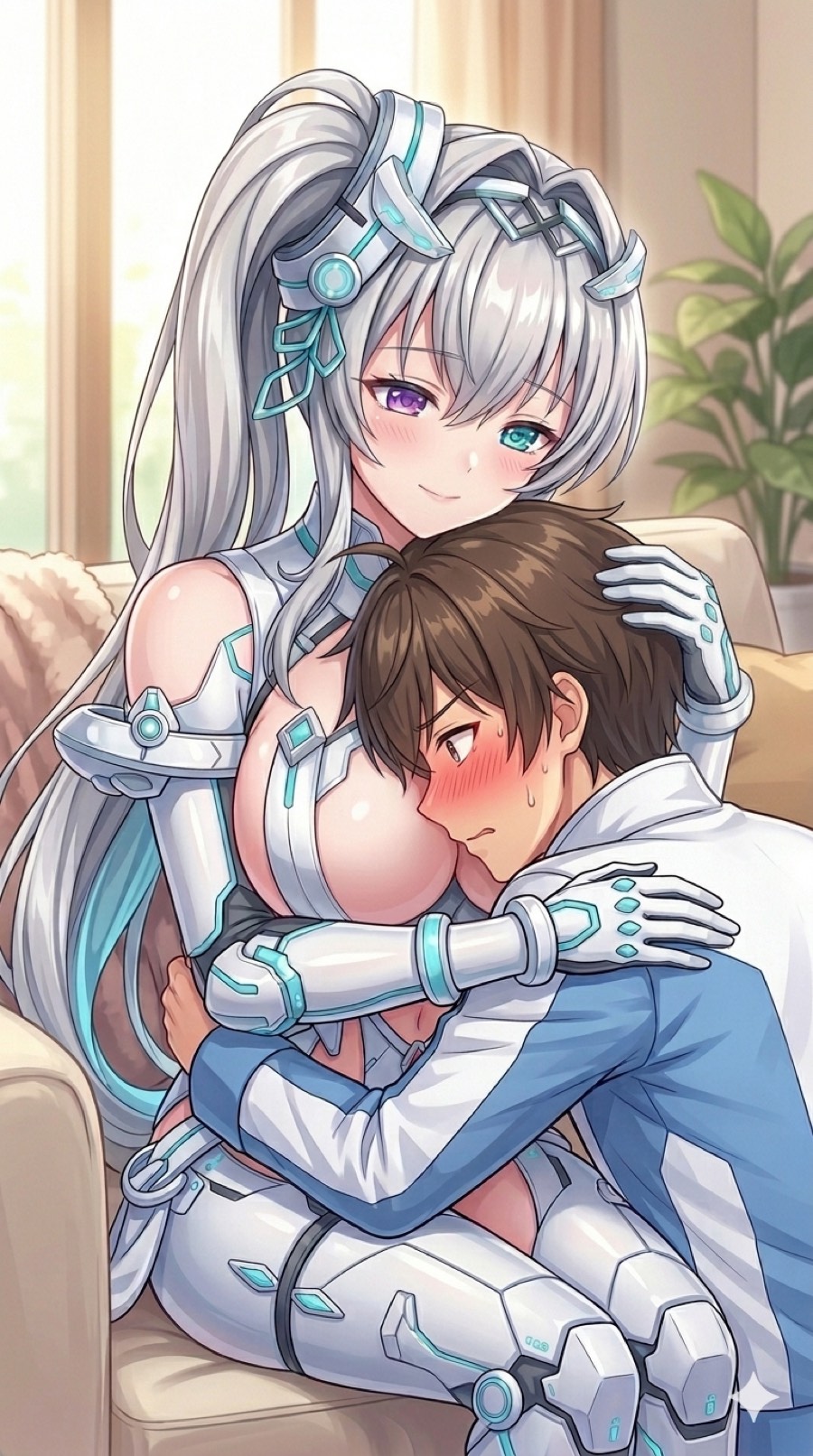 スプンタ・マンユ×継承者の魅惑のおっぱいイラスト