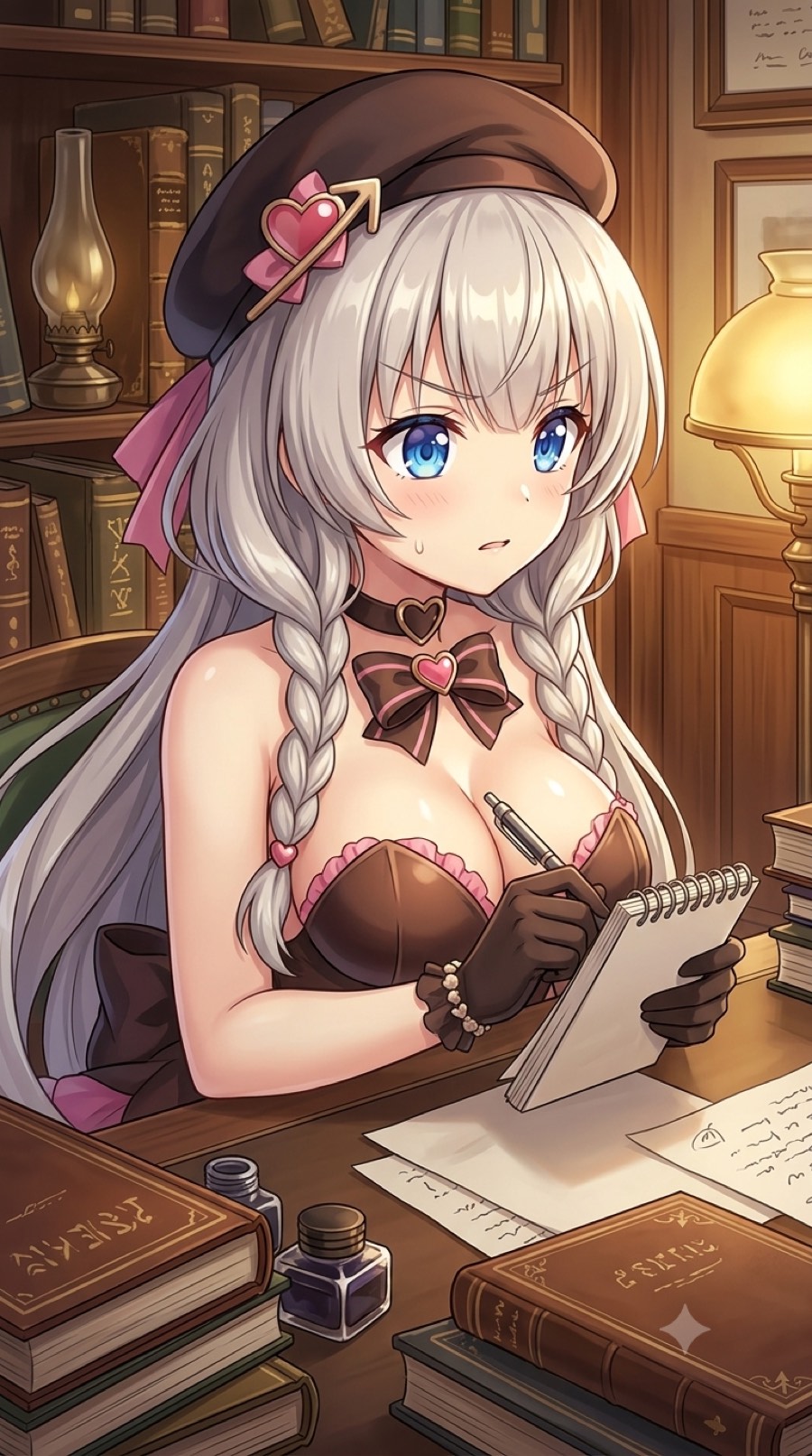 シャマシュの勉強しマシュイラスト