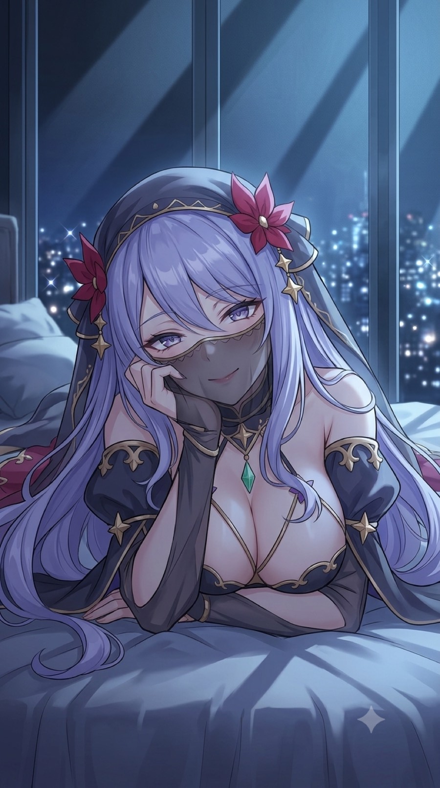 ファム・ファタルの笑みイラスト