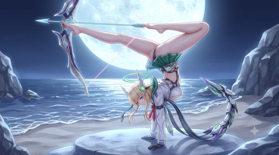 アリアンロッドのダイナミックアーチェリーイラスト