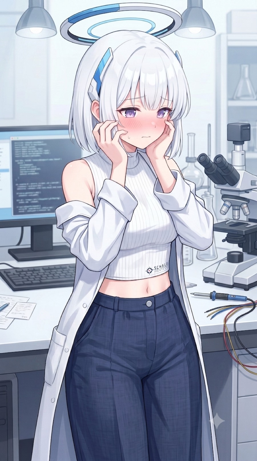 ノアのショートボブイラスト
