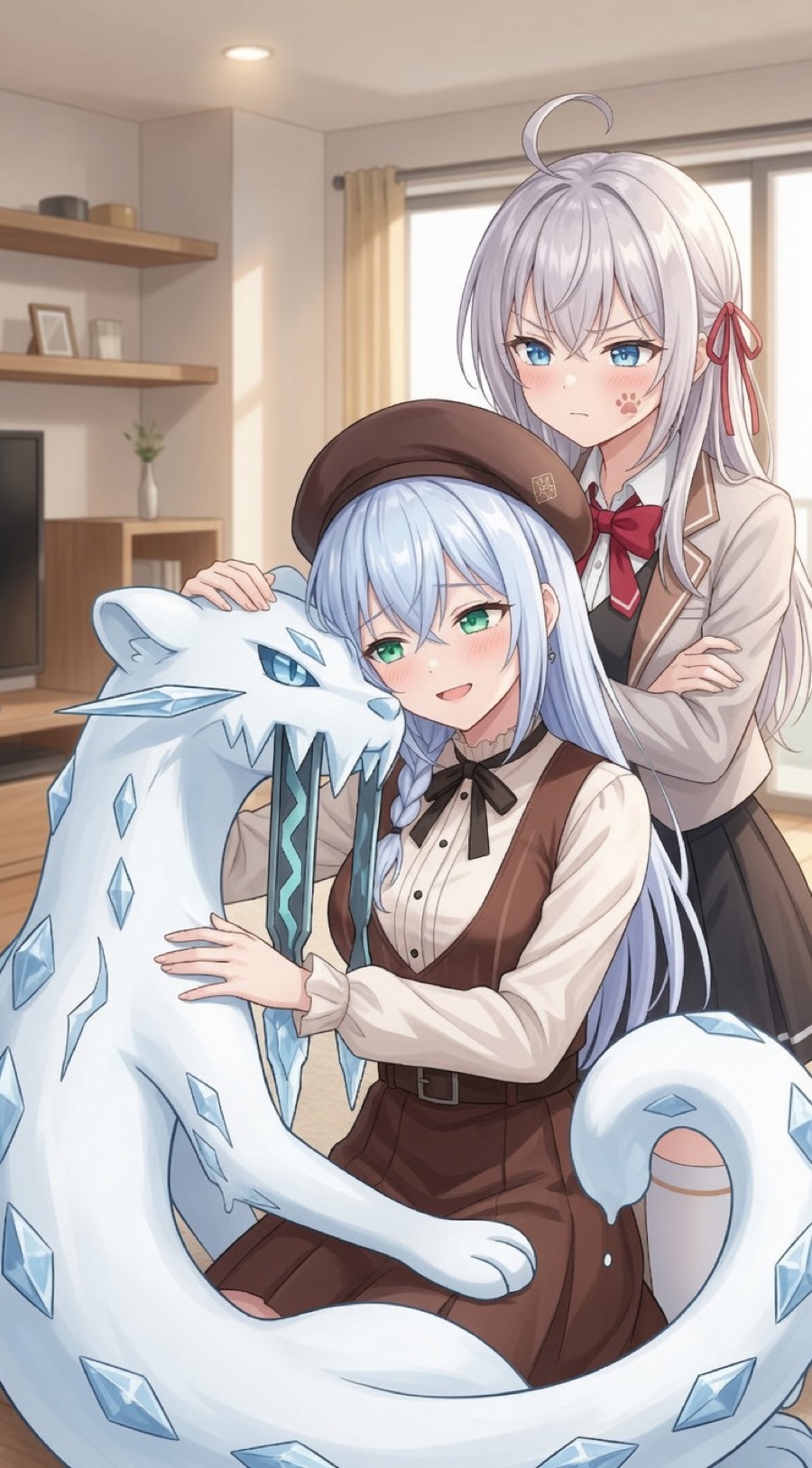 アーリャ×ソーカ×パオジアンのぱおぱおイラスト