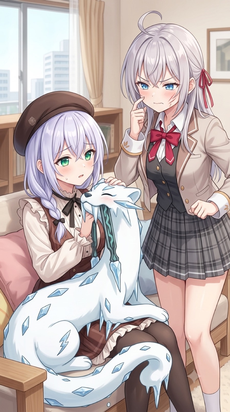 アーリャ×ソーカのにゃんこ大戦争イラスト