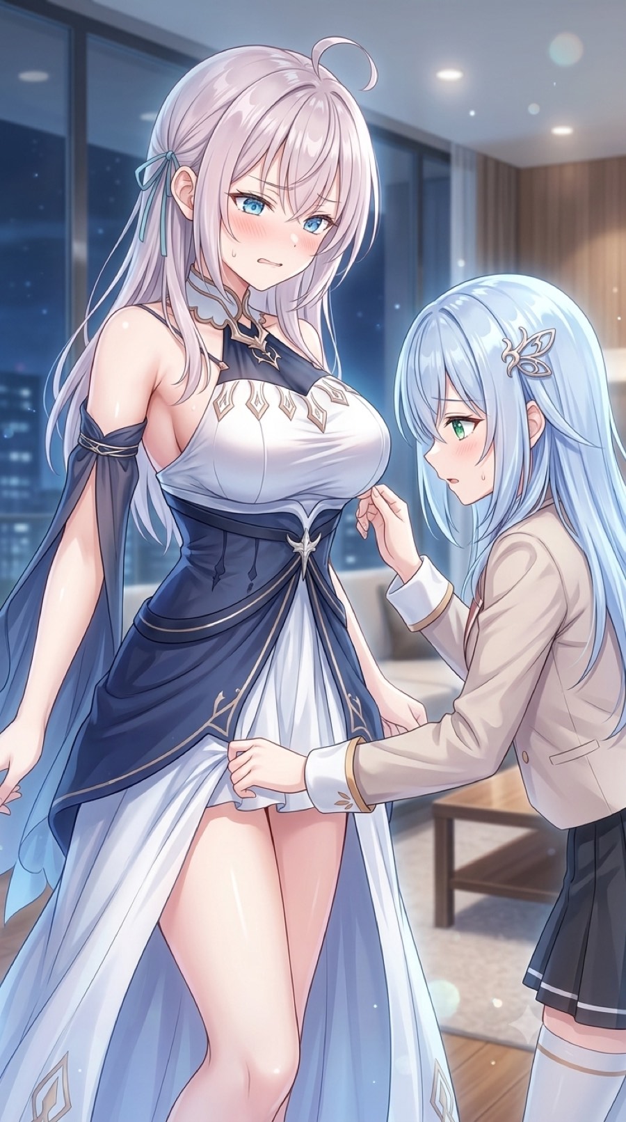 アーリャ×ソーカの衣装チェンジイラスト