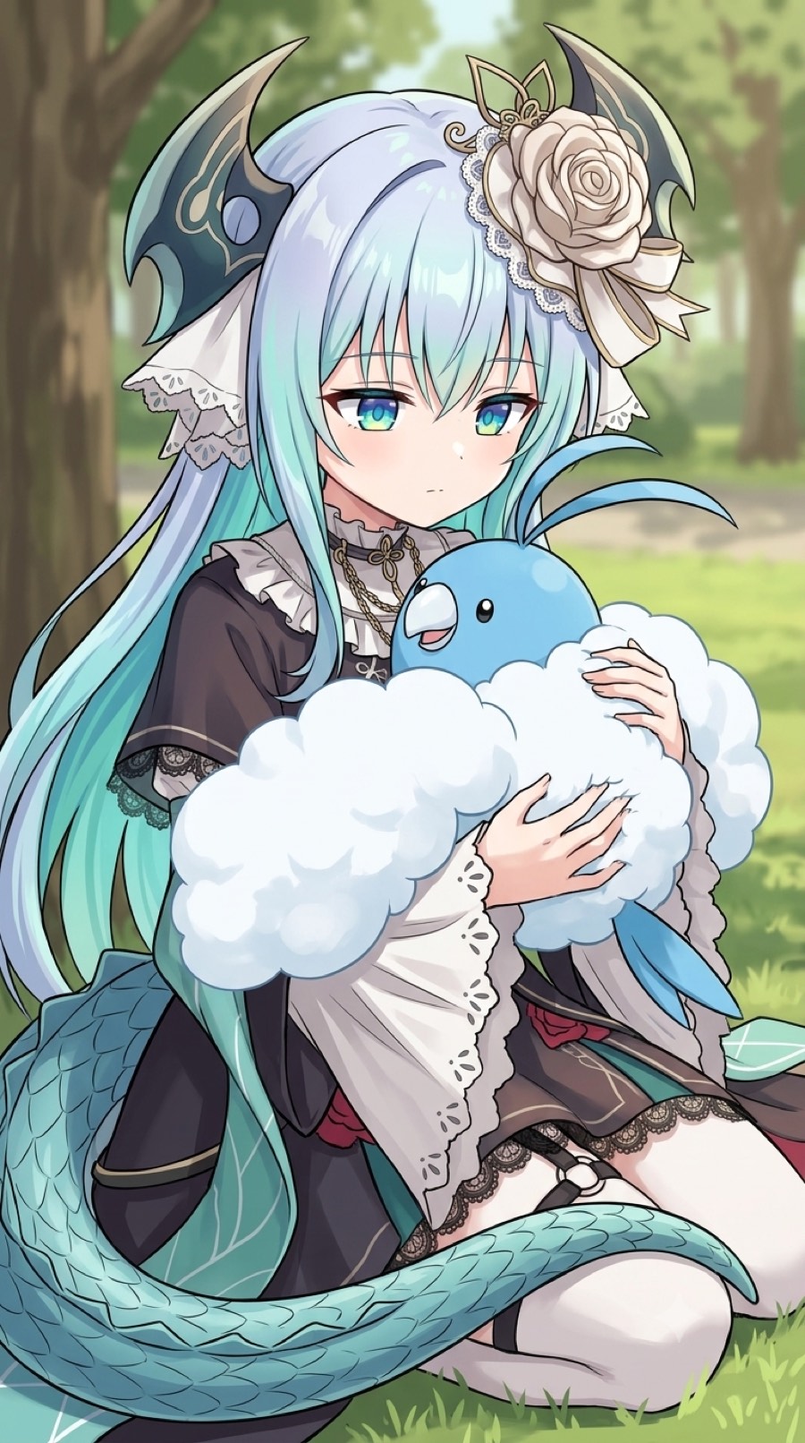 リィベル×チルットのどらごんイラスト