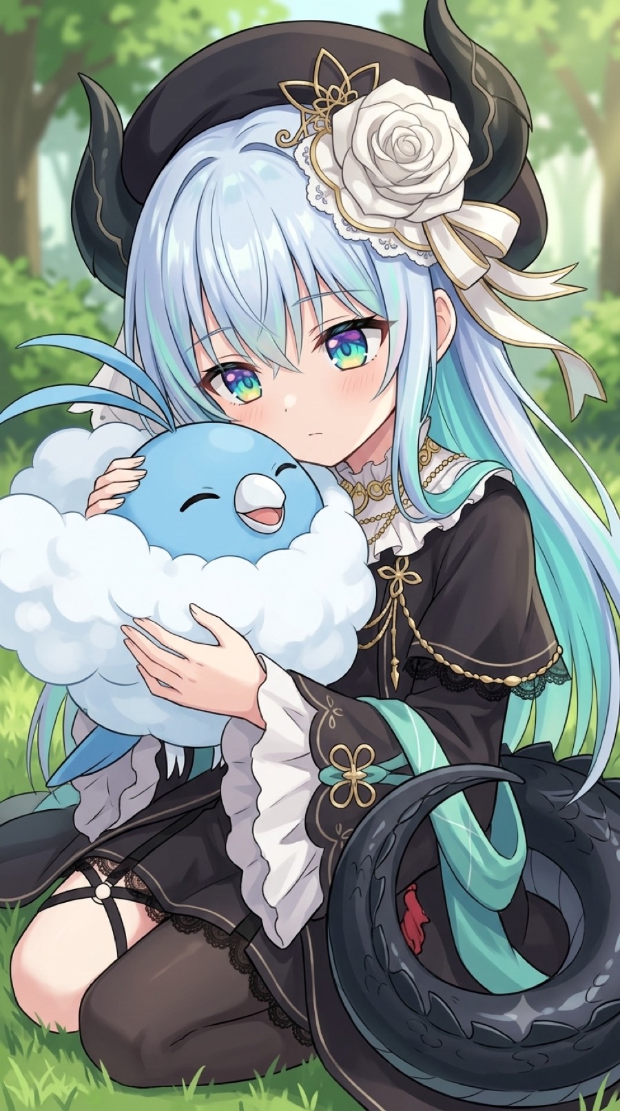 リィベル×チルットのもふぁイラスト