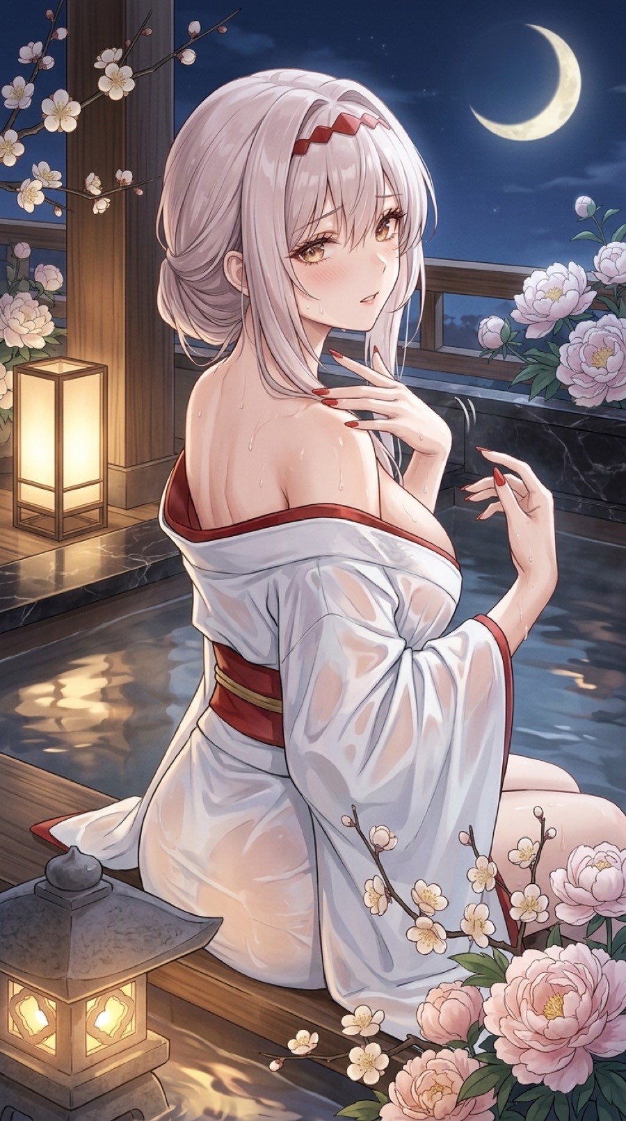 紅蓮の温泉イラスト